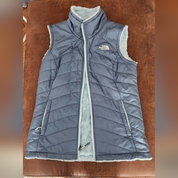 The North Face Jackets & Blazers - The North Face Reversible Blue Puffer Vest